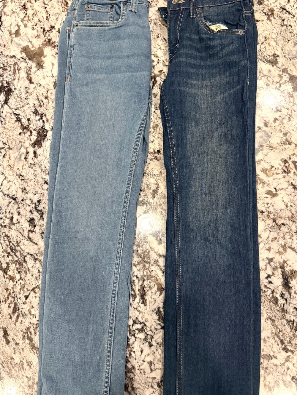 Levi's Light Wash and Dark Wash Straight Leg Jeans Duo